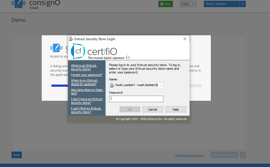 Digitally sign a ConsignO Cloud project. – ConsignO Cloud